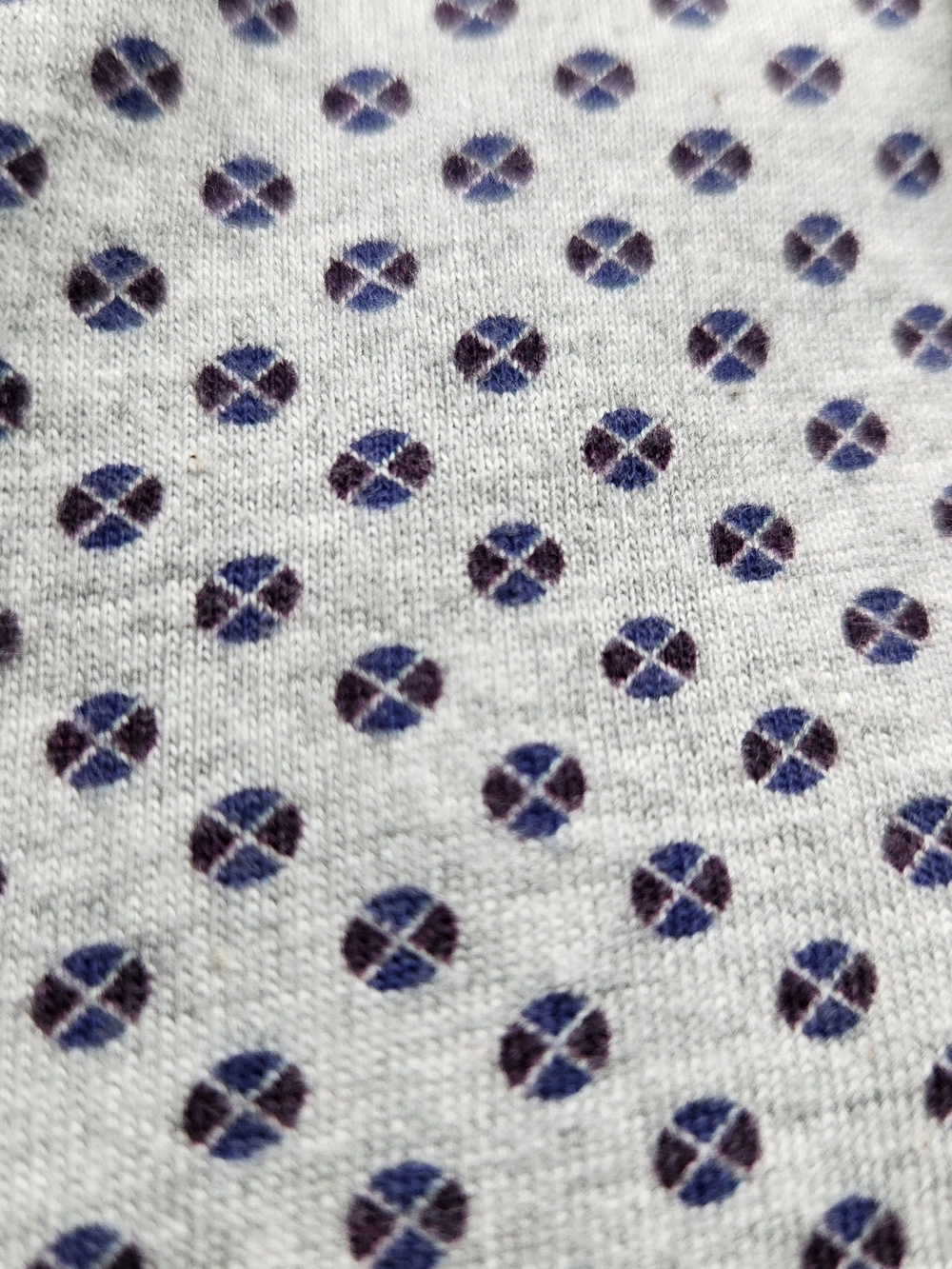 WRK Slim Fit Geometric Print Button Down Shirt Mens Size Large Grey Long Sleeve - Picture 13 of 14